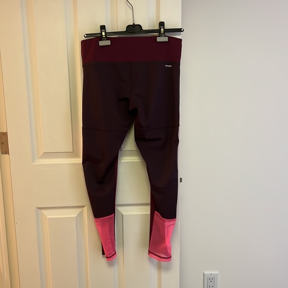 Adidas Marroon Colour Block Active Pants - Picture 2 of 8